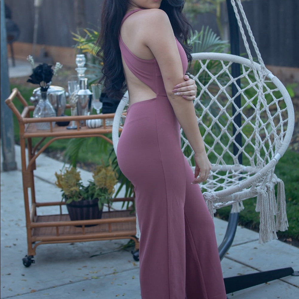 Deep pink/ blush purple jumpsuit New W/ tags